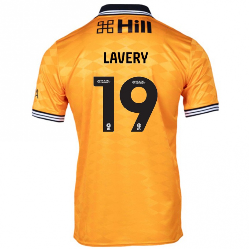 Niño Fútbol Camiseta Shayne Lavery #19 Naranja 1ª Equipación 2024/25 México