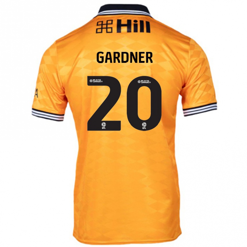 Niño Fútbol Camiseta Gary Gardner #20 Naranja 1ª Equipación 2024/25 México