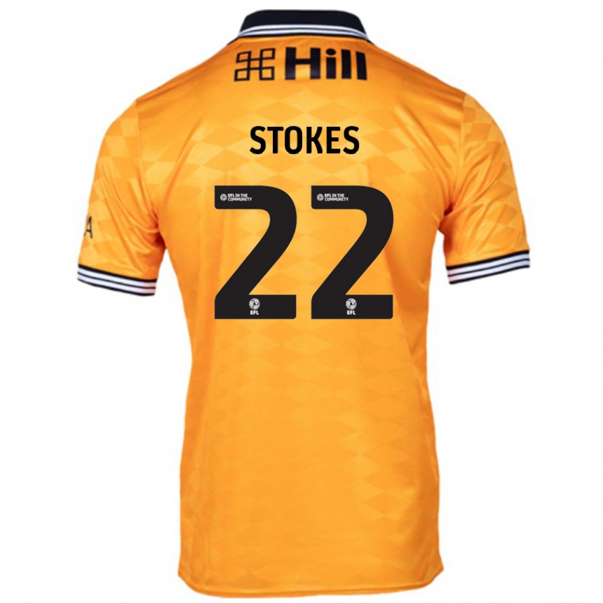 Niño Fútbol Camiseta Josh Stokes #22 Naranja 1ª Equipación 2024/25 México