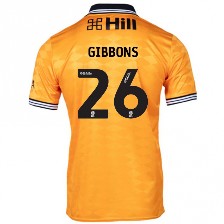 Niño Fútbol Camiseta James Gibbons #26 Naranja 1ª Equipación 2024/25 México