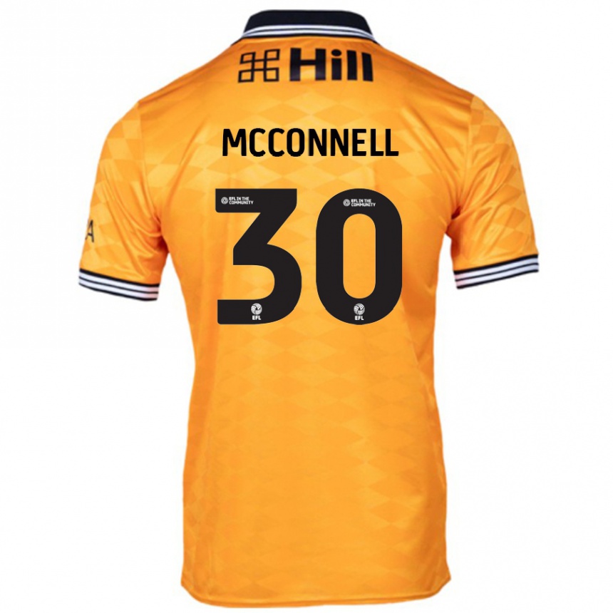 Niño Fútbol Camiseta Glenn Mcconnell #30 Naranja 1ª Equipación 2024/25 México