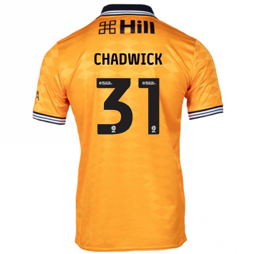 Niño Fútbol Camiseta Louis Chadwick #31 Naranja 1ª Equipación 2024/25 México