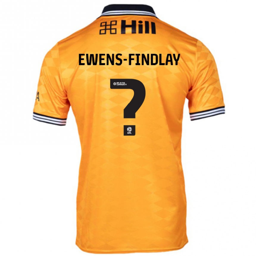 Niño Fútbol Camiseta Ty Ewens-Findlay #0 Naranja 1ª Equipación 2024/25 México