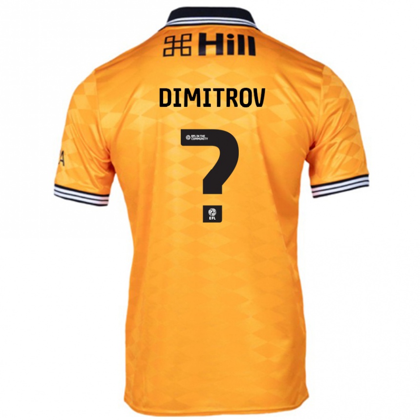 Niño Fútbol Camiseta Aleksandar Dimitrov #0 Naranja 1ª Equipación 2024/25 México