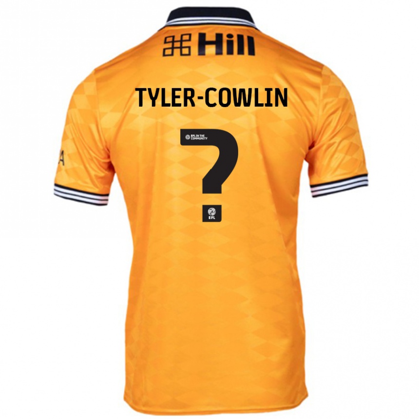 Niño Fútbol Camiseta Danny Tyler-Cowlin #0 Naranja 1ª Equipación 2024/25 México