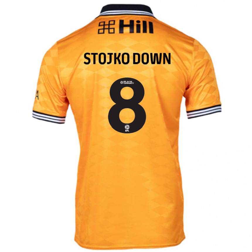 Niño Fútbol Camiseta Alysha Stojko-Down #8 Naranja 1ª Equipación 2024/25 México