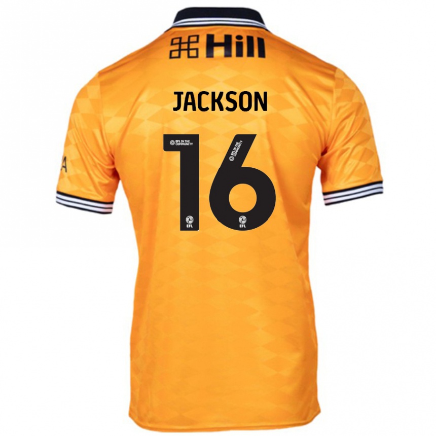 Niño Fútbol Camiseta Abbie Jackson #16 Naranja 1ª Equipación 2024/25 México