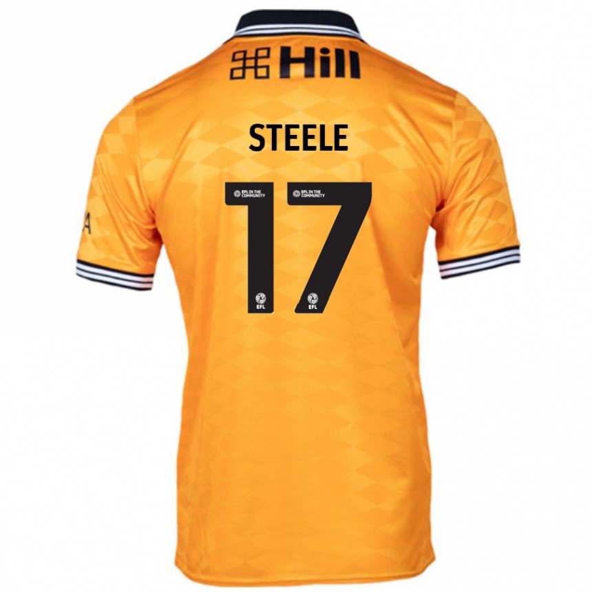 Niño Fútbol Camiseta Fran Steele #17 Naranja 1ª Equipación 2024/25 México