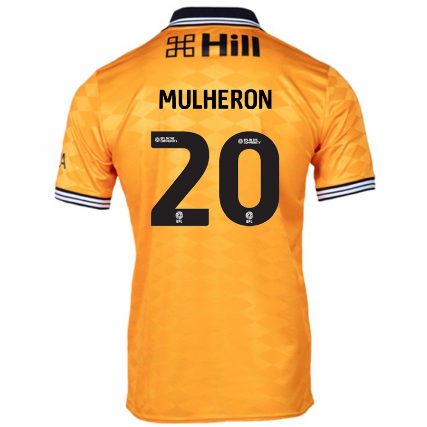 Niño Fútbol Camiseta Bronwyn Mulheron #20 Naranja 1ª Equipación 2024/25 México