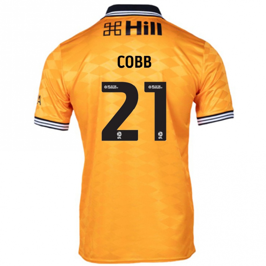 Niño Fútbol Camiseta Serena Cobb #21 Naranja 1ª Equipación 2024/25 México