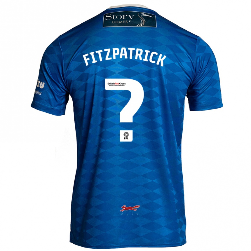 Niño Fútbol Camiseta Aran Fitzpatrick #0 Azul 1ª Equipación 2024/25 México