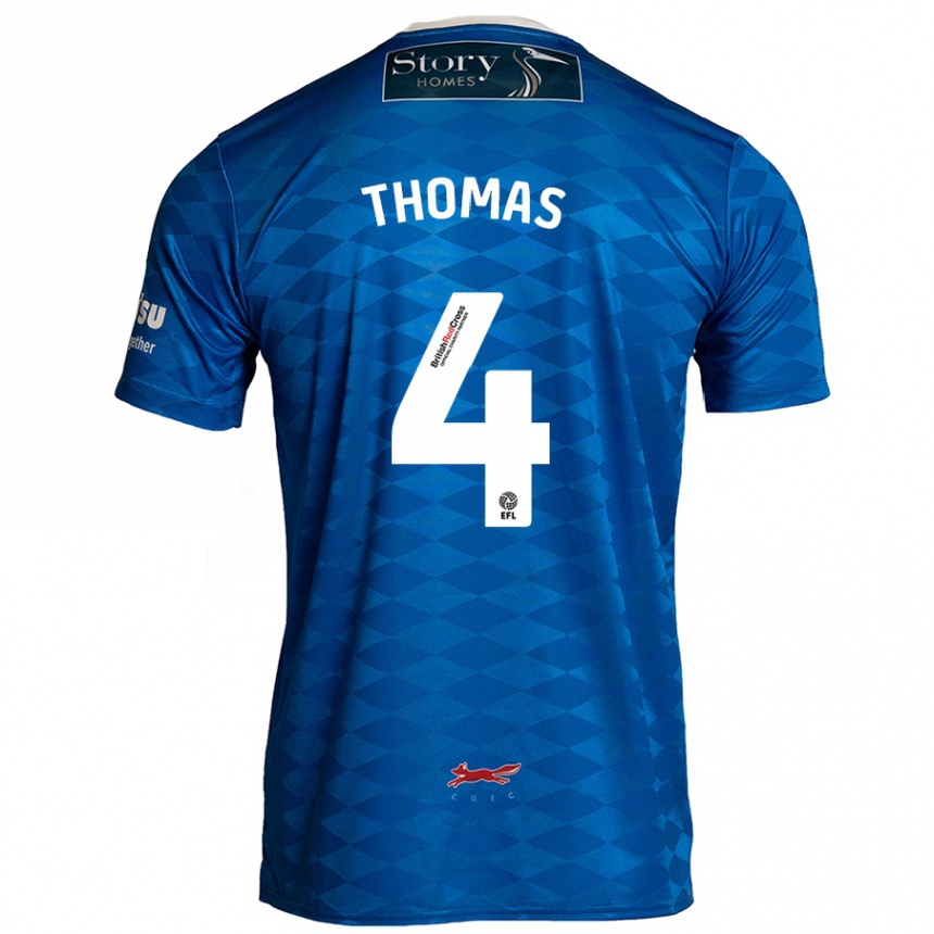 Niño Fútbol Camiseta Terell Thomas #4 Azul 1ª Equipación 2024/25 México