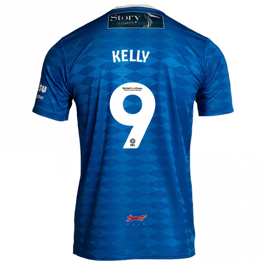 Niño Fútbol Camiseta Georgie Kelly #9 Azul 1ª Equipación 2024/25 México