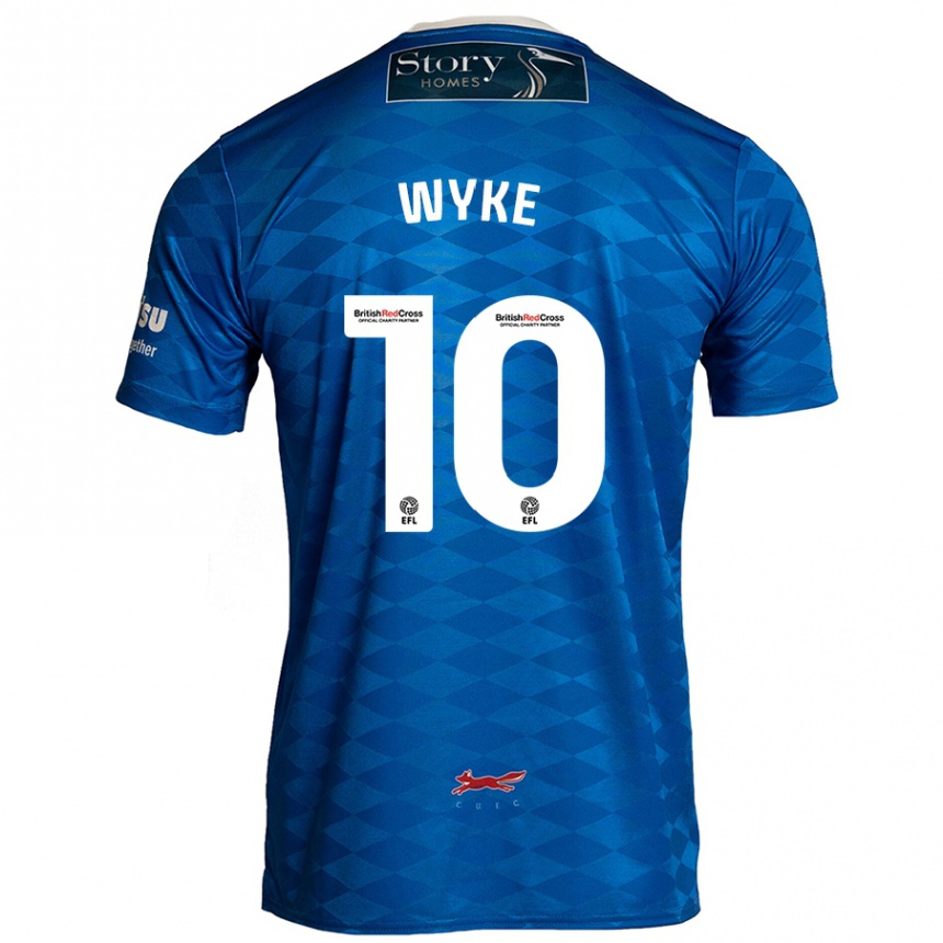 Niño Fútbol Camiseta Charlie Wyke #10 Azul 1ª Equipación 2024/25 México