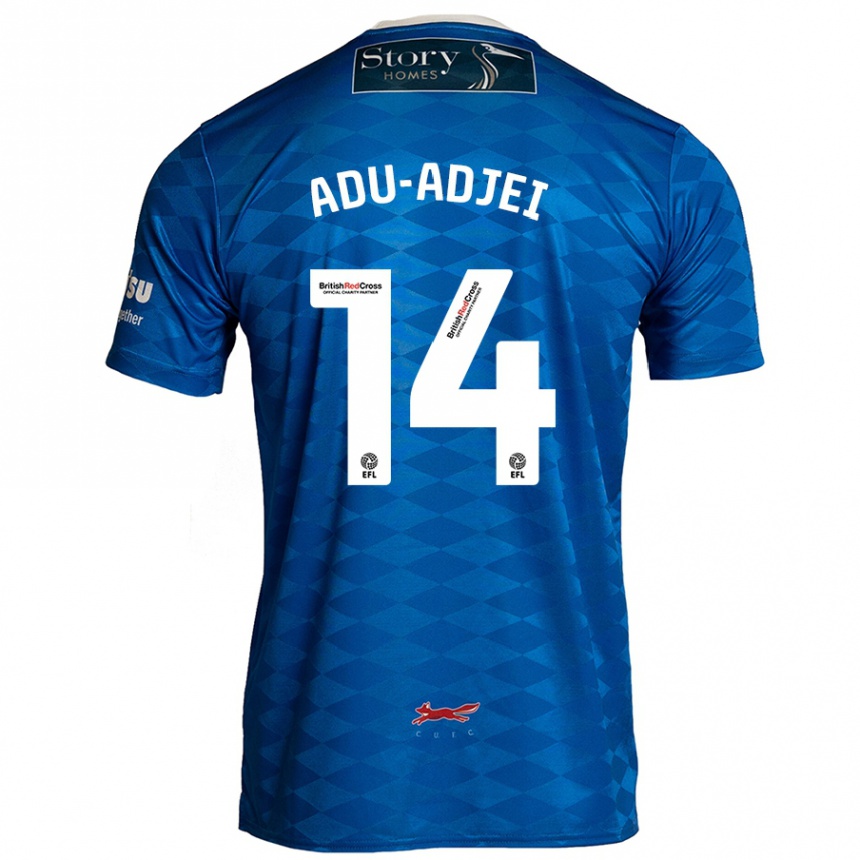 Niño Fútbol Camiseta Daniel Adu-Adjei #14 Azul 1ª Equipación 2024/25 México