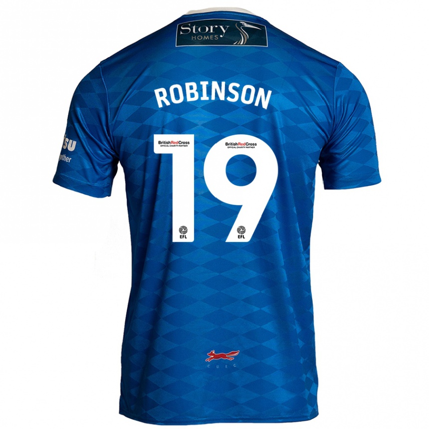 Niño Fútbol Camiseta Jack Robinson #19 Azul 1ª Equipación 2024/25 México