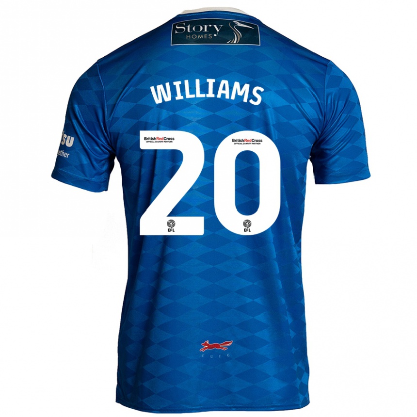 Niño Fútbol Camiseta Ben Williams #20 Azul 1ª Equipación 2024/25 México