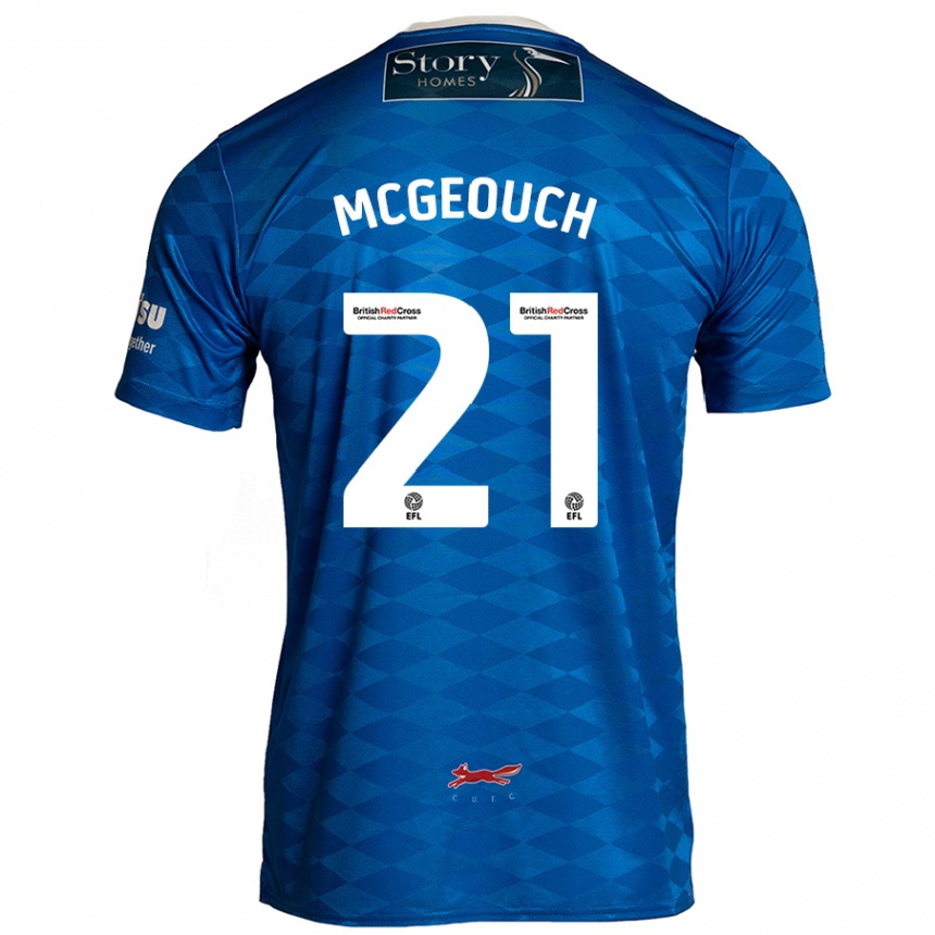 Niño Fútbol Camiseta Dylan Mcgeouch #21 Azul 1ª Equipación 2024/25 México