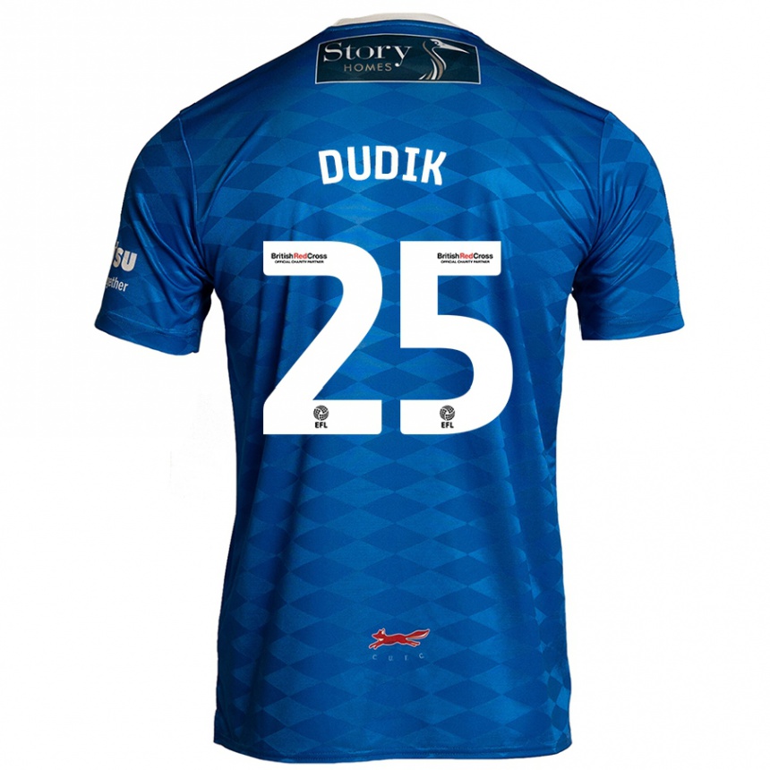 Niño Fútbol Camiseta Anton Dudik #25 Azul 1ª Equipación 2024/25 México