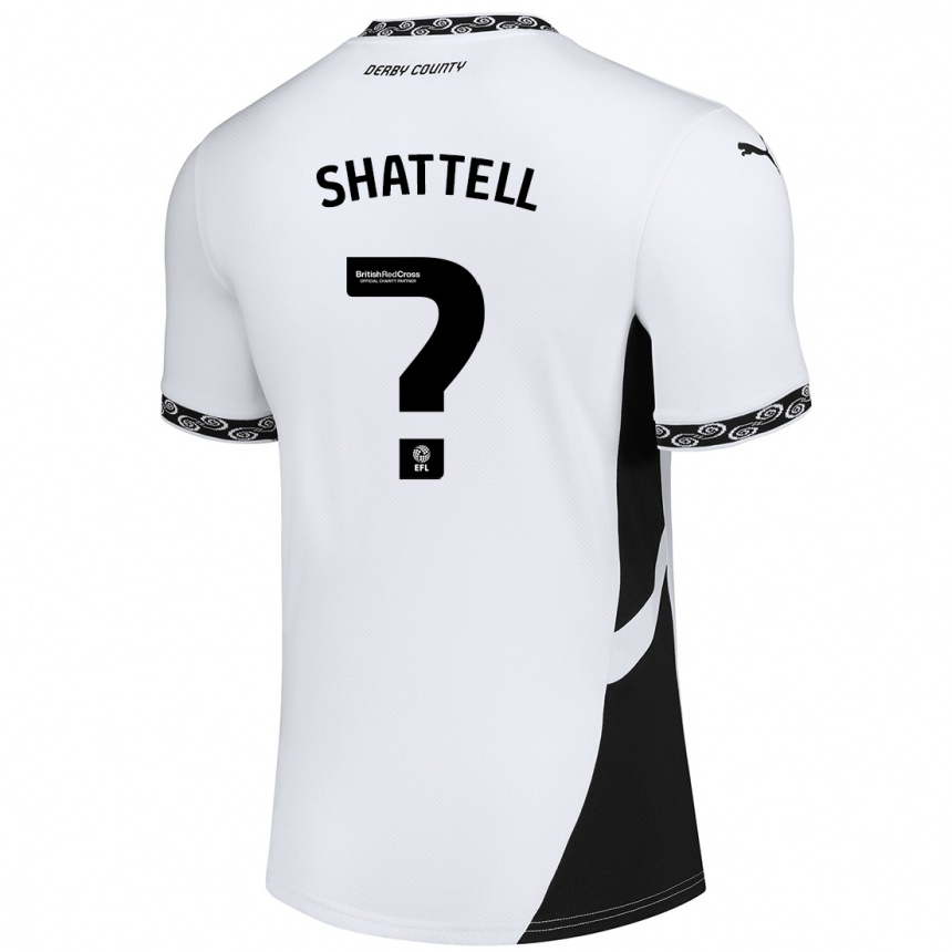 Niño Fútbol Camiseta Josh Shattell #0 Blanco Negro 1ª Equipación 2024/25 México