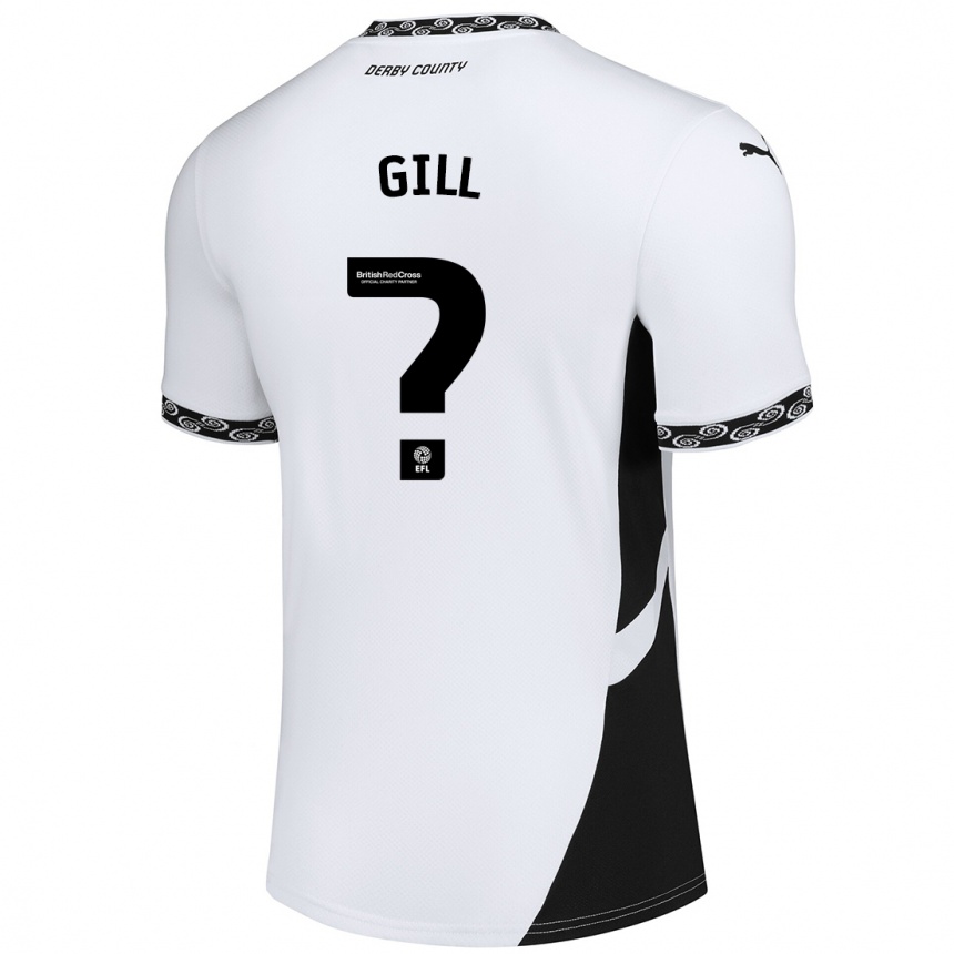 Niño Fútbol Camiseta Tristan Gill #0 Blanco Negro 1ª Equipación 2024/25 México