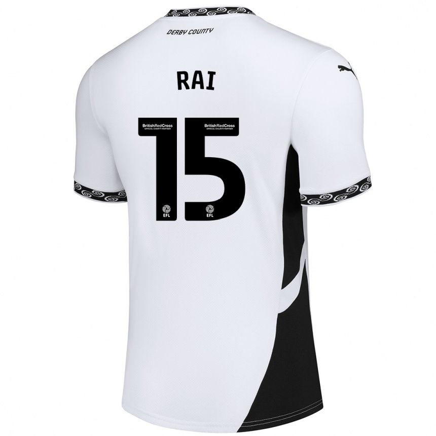 Niño Fútbol Camiseta Kira Rai #15 Blanco Negro 1ª Equipación 2024/25 México