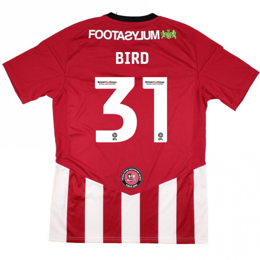 Niño Fútbol Camiseta Jay Bird #31 Rojo Blanco 1ª Equipación 2024/25 México