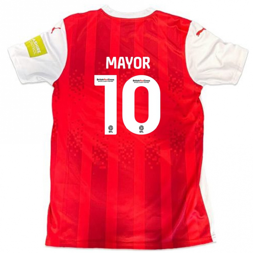 Niño Fútbol Camiseta Danny Mayor #10 Rojo Blanco 1ª Equipación 2024/25 México