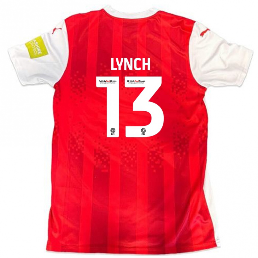 Niño Fútbol Camiseta Jay Lynch #13 Rojo Blanco 1ª Equipación 2024/25 México