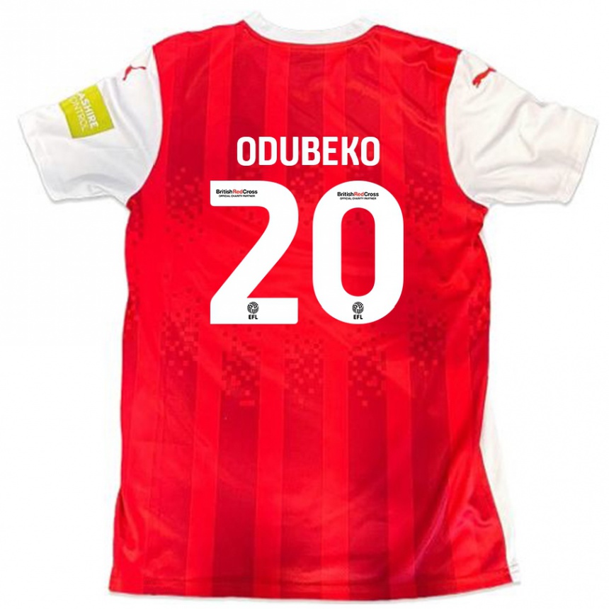 Niño Fútbol Camiseta Mipo Odubeko #20 Rojo Blanco 1ª Equipación 2024/25 México