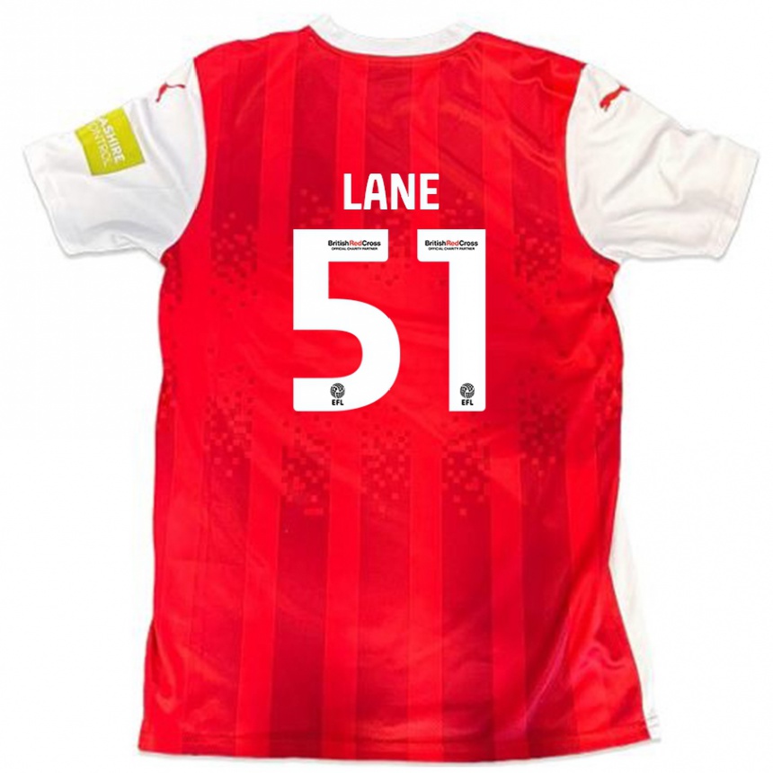 Niño Fútbol Camiseta Mikey Lane #51 Rojo Blanco 1ª Equipación 2024/25 México