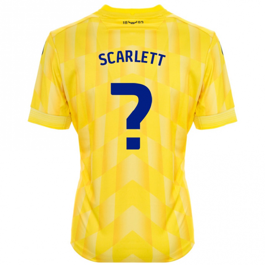 Niño Fútbol Camiseta Dane Scarlett #0 Amarillo 1ª Equipación 2024/25 México