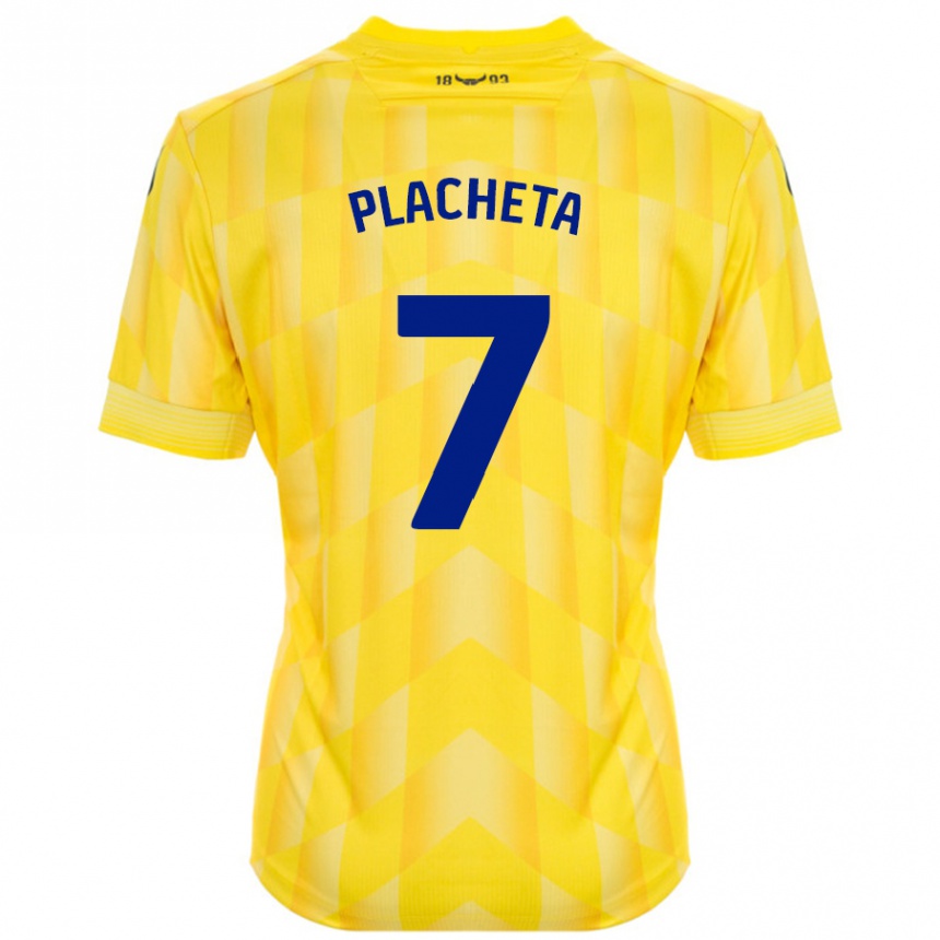 Niño Fútbol Camiseta Przemyslaw Placheta #7 Amarillo 1ª Equipación 2024/25 México