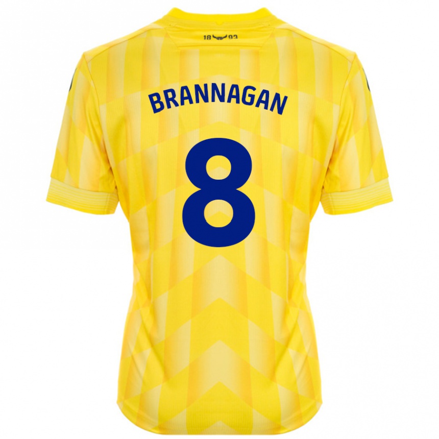 Niño Fútbol Camiseta Cameron Brannagan #8 Amarillo 1ª Equipación 2024/25 México