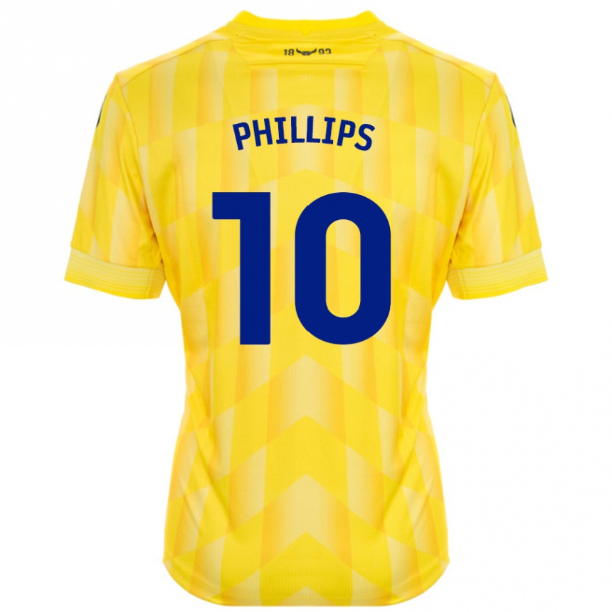 Niño Fútbol Camiseta Matt Phillips #10 Amarillo 1ª Equipación 2024/25 México