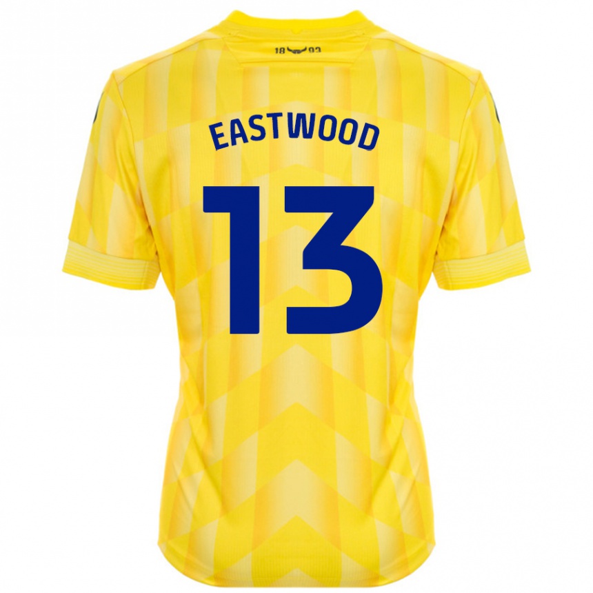 Niño Fútbol Camiseta Simon Eastwood #13 Amarillo 1ª Equipación 2024/25 México