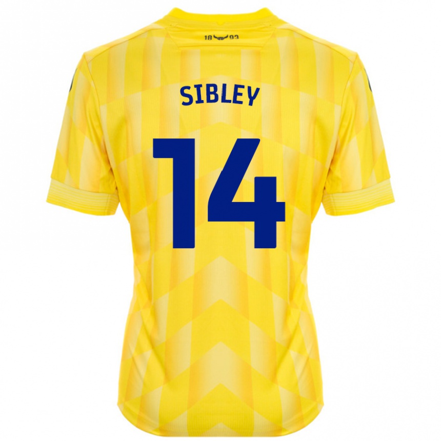 Niño Fútbol Camiseta Louie Sibley #14 Amarillo 1ª Equipación 2024/25 México