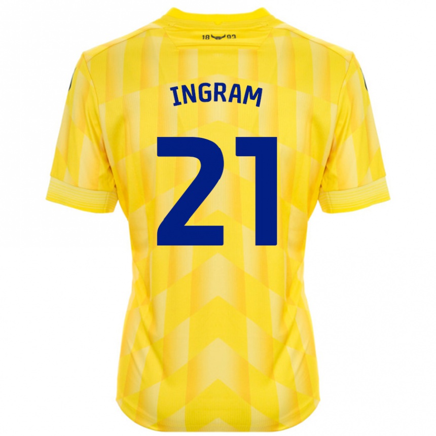 Niño Fútbol Camiseta Matt Ingram #21 Amarillo 1ª Equipación 2024/25 México