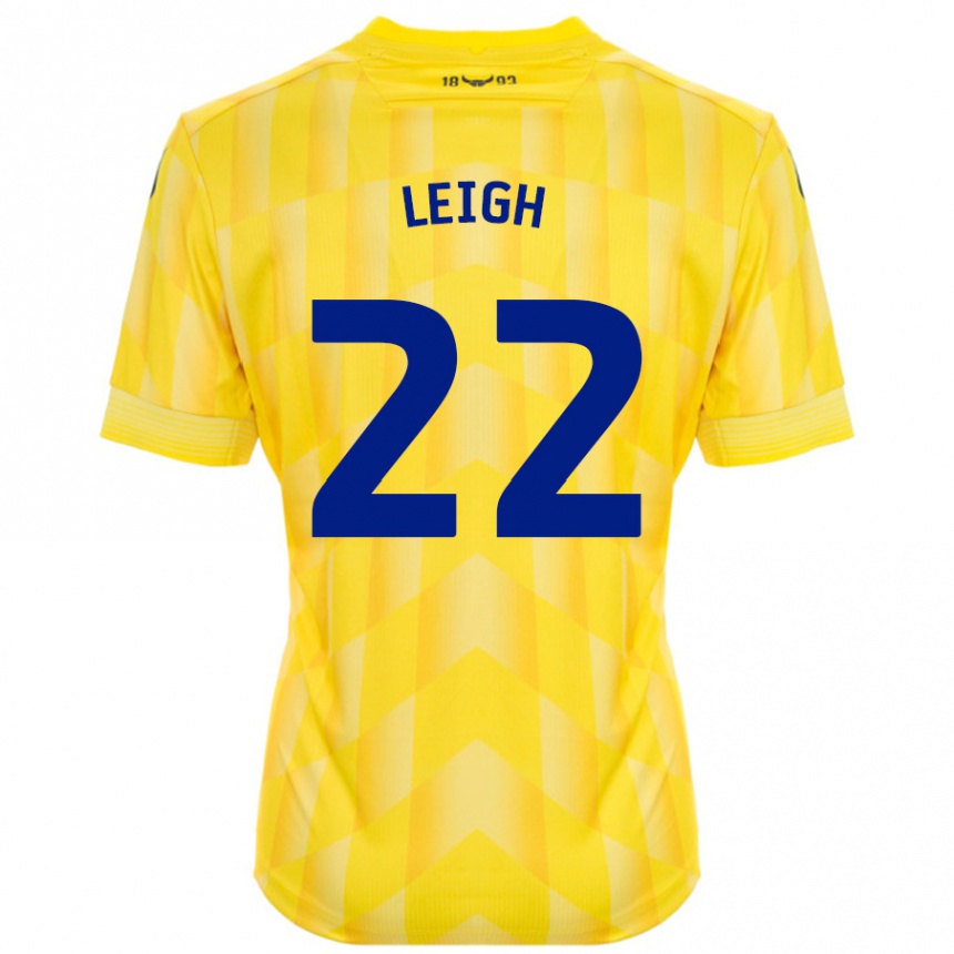 Niño Fútbol Camiseta Greg Leigh #22 Amarillo 1ª Equipación 2024/25 México