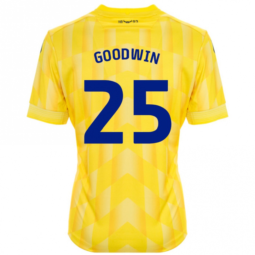 Niño Fútbol Camiseta Will Goodwin #25 Amarillo 1ª Equipación 2024/25 México