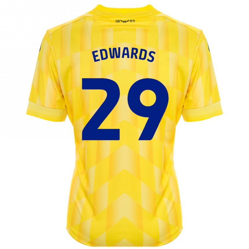 Niño Fútbol Camiseta Kyle Edwards #29 Amarillo 1ª Equipación 2024/25 México