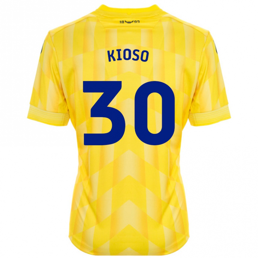 Niño Fútbol Camiseta Peter Kioso #30 Amarillo 1ª Equipación 2024/25 México