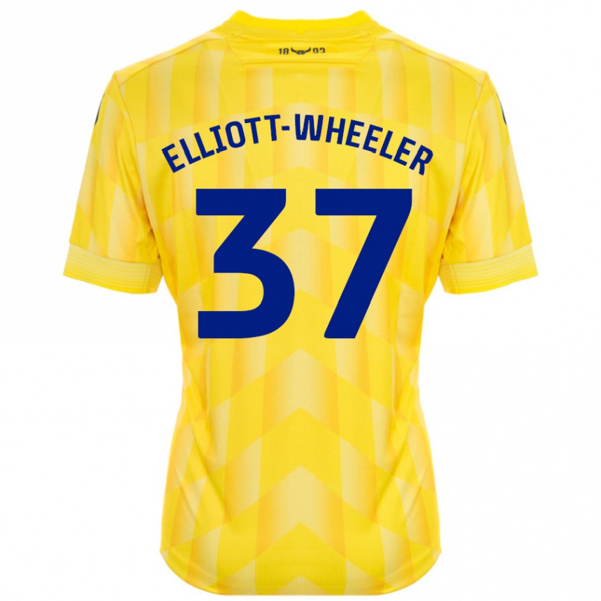 Niño Fútbol Camiseta Aidan Elliott-Wheeler #37 Amarillo 1ª Equipación 2024/25 México