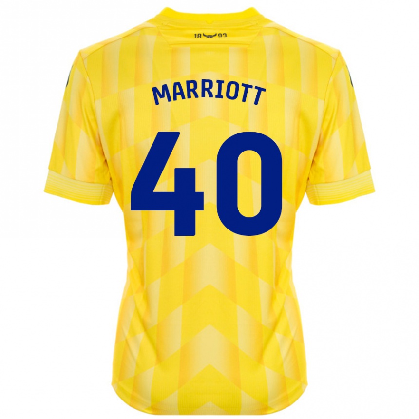 Niño Fútbol Camiseta Monty Marriott #40 Amarillo 1ª Equipación 2024/25 México