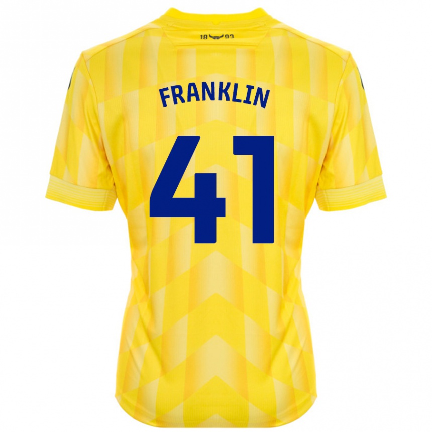 Niño Fútbol Camiseta George Franklin #41 Amarillo 1ª Equipación 2024/25 México