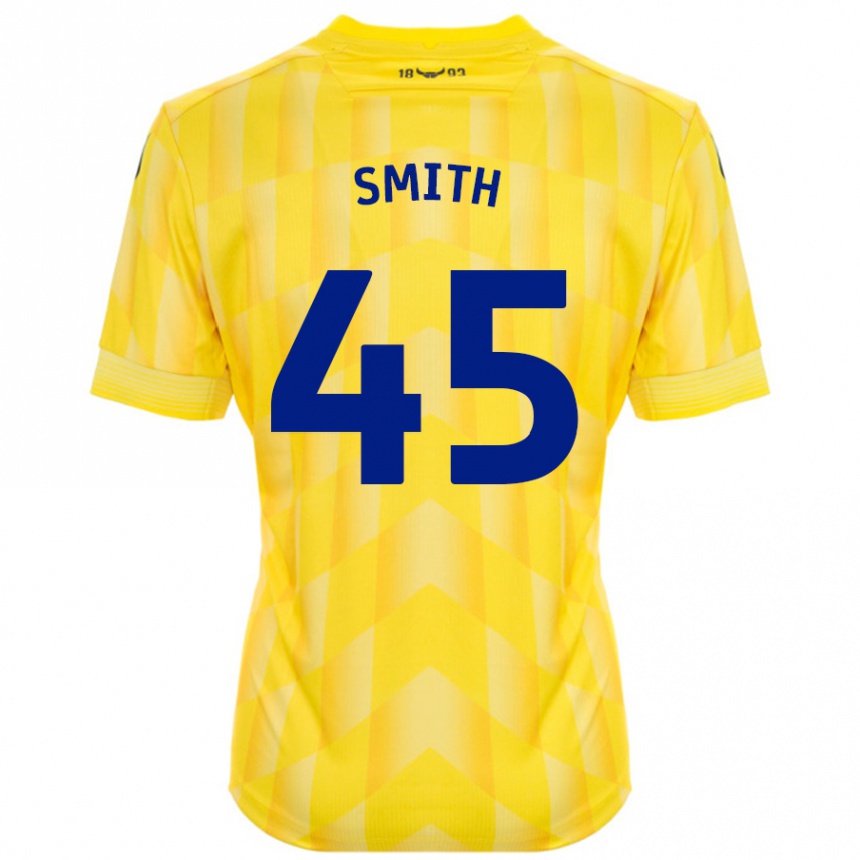 Niño Fútbol Camiseta Max Smith #45 Amarillo 1ª Equipación 2024/25 México