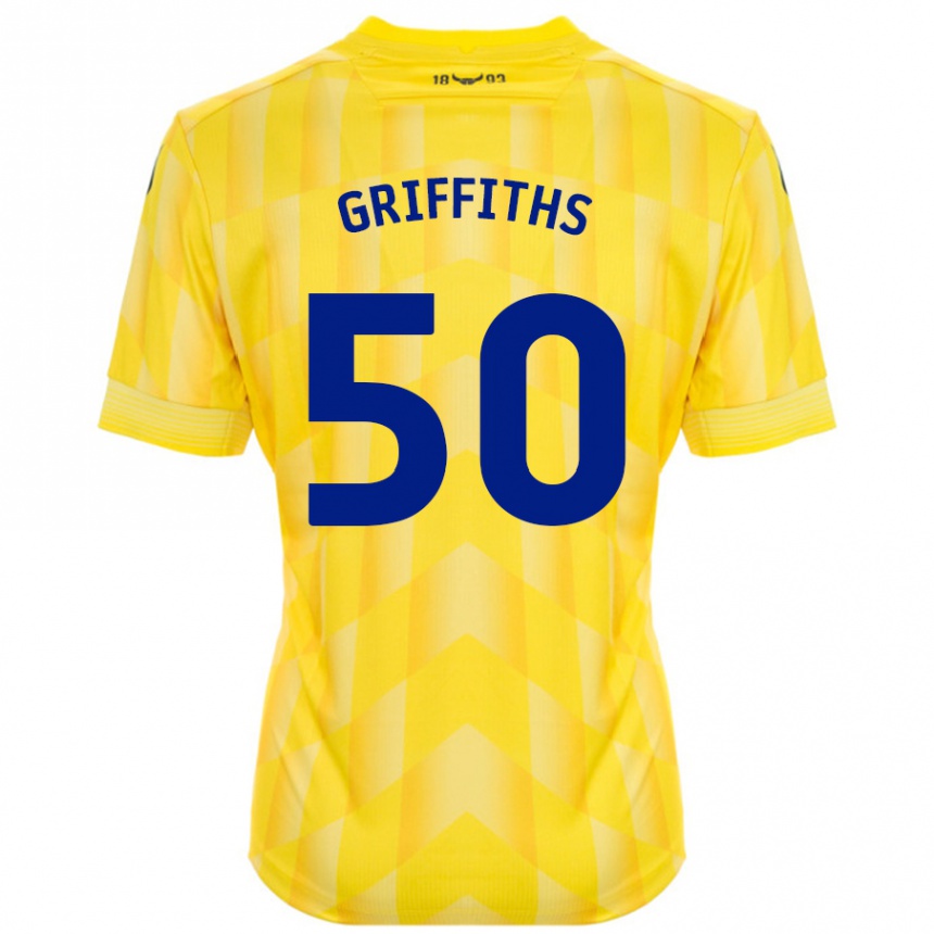 Niño Fútbol Camiseta Louis Griffiths #50 Amarillo 1ª Equipación 2024/25 México