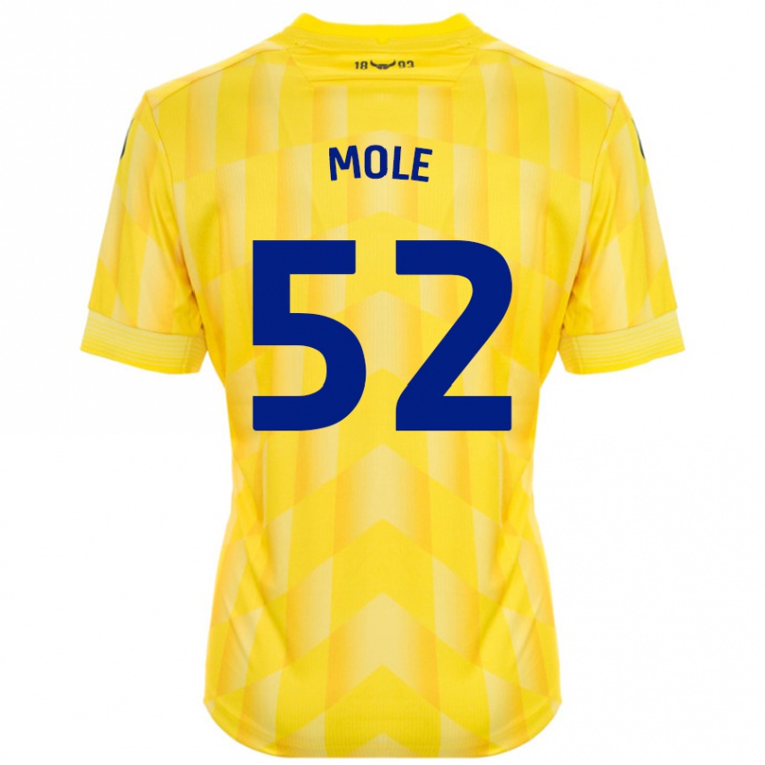 Niño Fútbol Camiseta Harrison Mole #52 Amarillo 1ª Equipación 2024/25 México