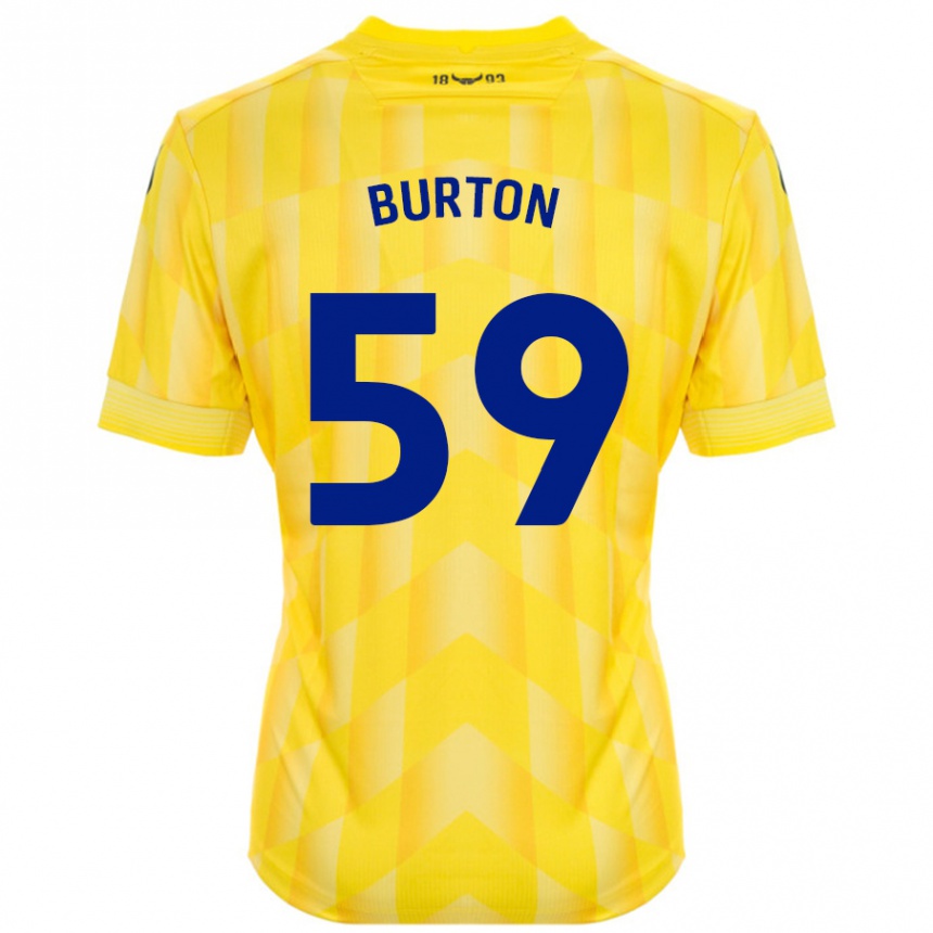 Niño Fútbol Camiseta Kasway Burton #59 Amarillo 1ª Equipación 2024/25 México