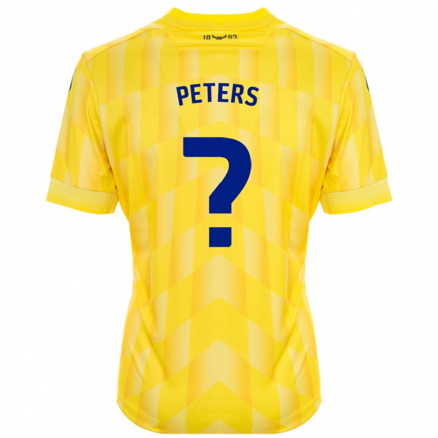 Niño Fútbol Camiseta Molly Peters #0 Amarillo 1ª Equipación 2024/25 México